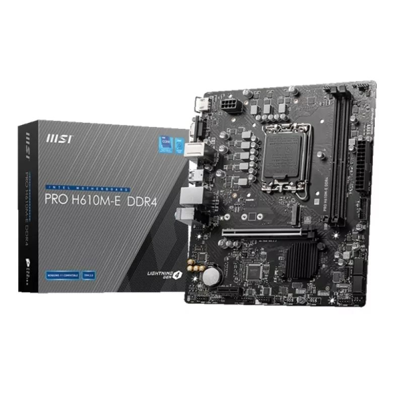MSI Pro H610M-E DDR4 Motherboard MSI Pro H610M-E DDR4 Motherboard